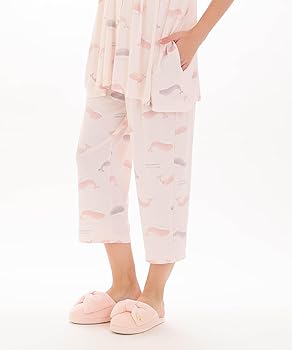 新品☆ナルエー ムーンタン 半袖パジャマ 接触冷感 M〜L☆くじら ピンク 新品 ナルエー ムーンタン 半袖パジャマ 接触冷感 M〜L くじら